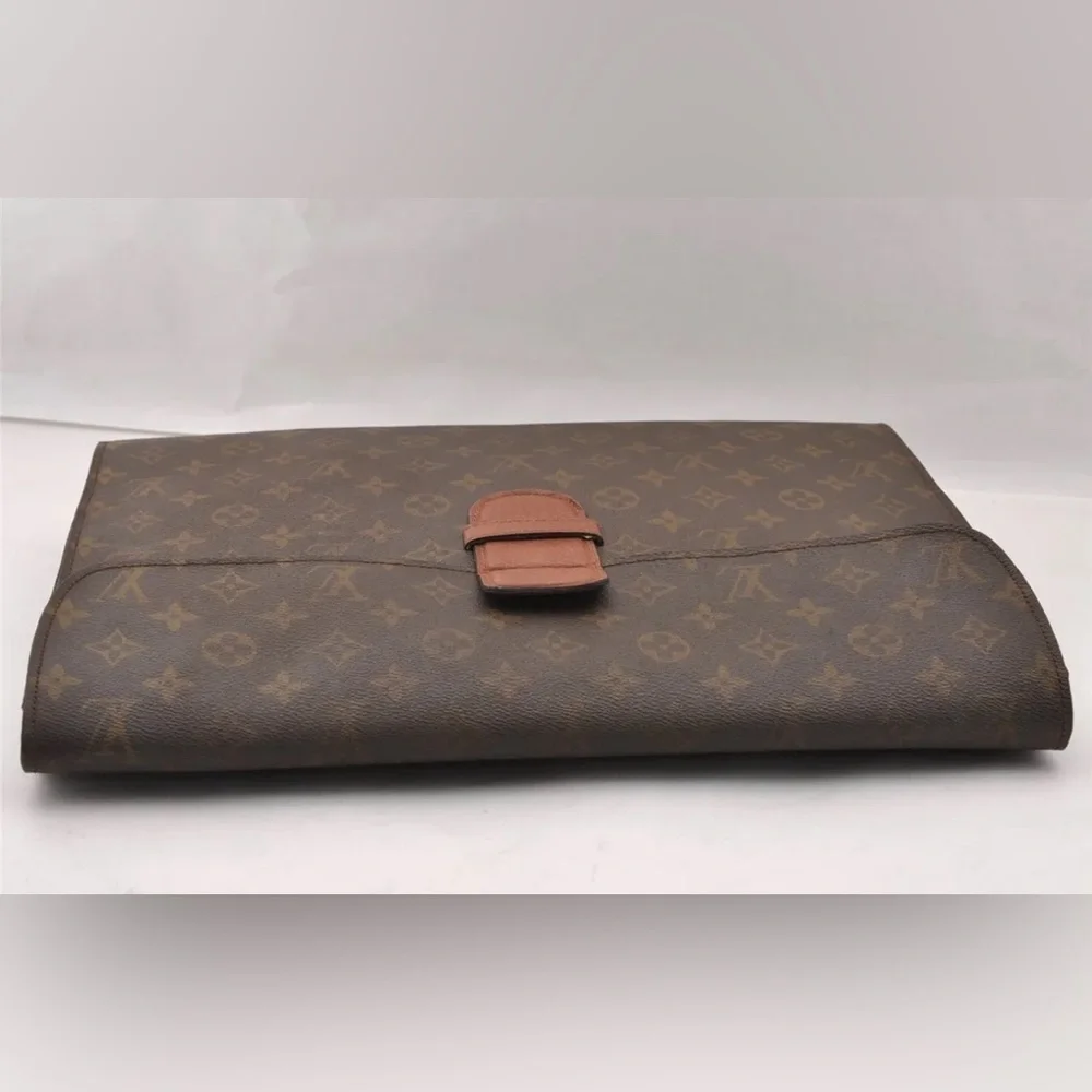 Louis Vuitton Monogram Poche Ministre Document Case Authentic Vintage 70s Model